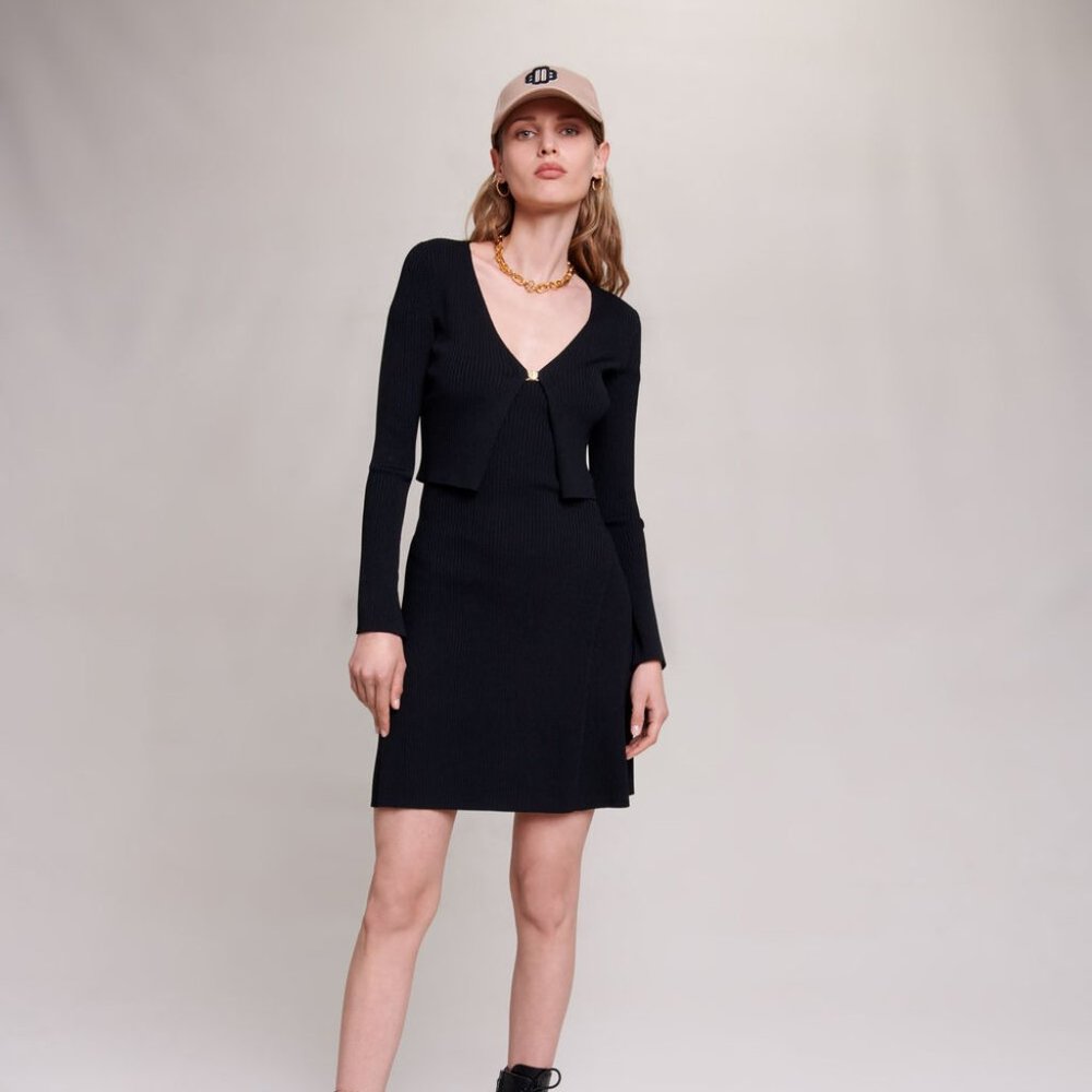 Maje 2 in 1 Knit Dress (Dress Only)